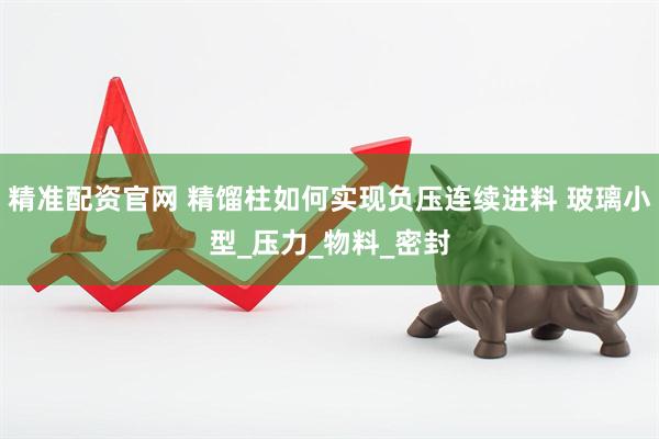 精准配资官网 精馏柱如何实现负压连续进料 玻璃小型_压力_物料_密封