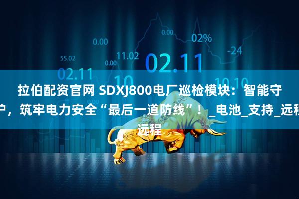 拉伯配资官网 SDXJ800电厂巡检模块：智能守护，筑牢电力安全“最后一道防线”！_电池_支持_远程